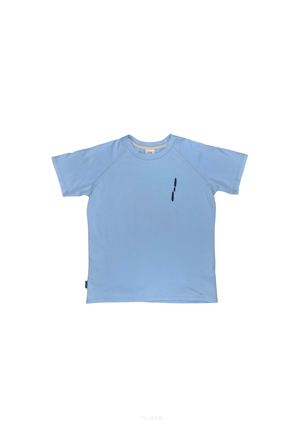 067-24 T-SHIRT WH TRACE / CRYSTAL BLUE 