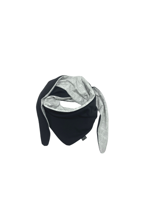 132-21 WINTER scarf / gray diamond plate 