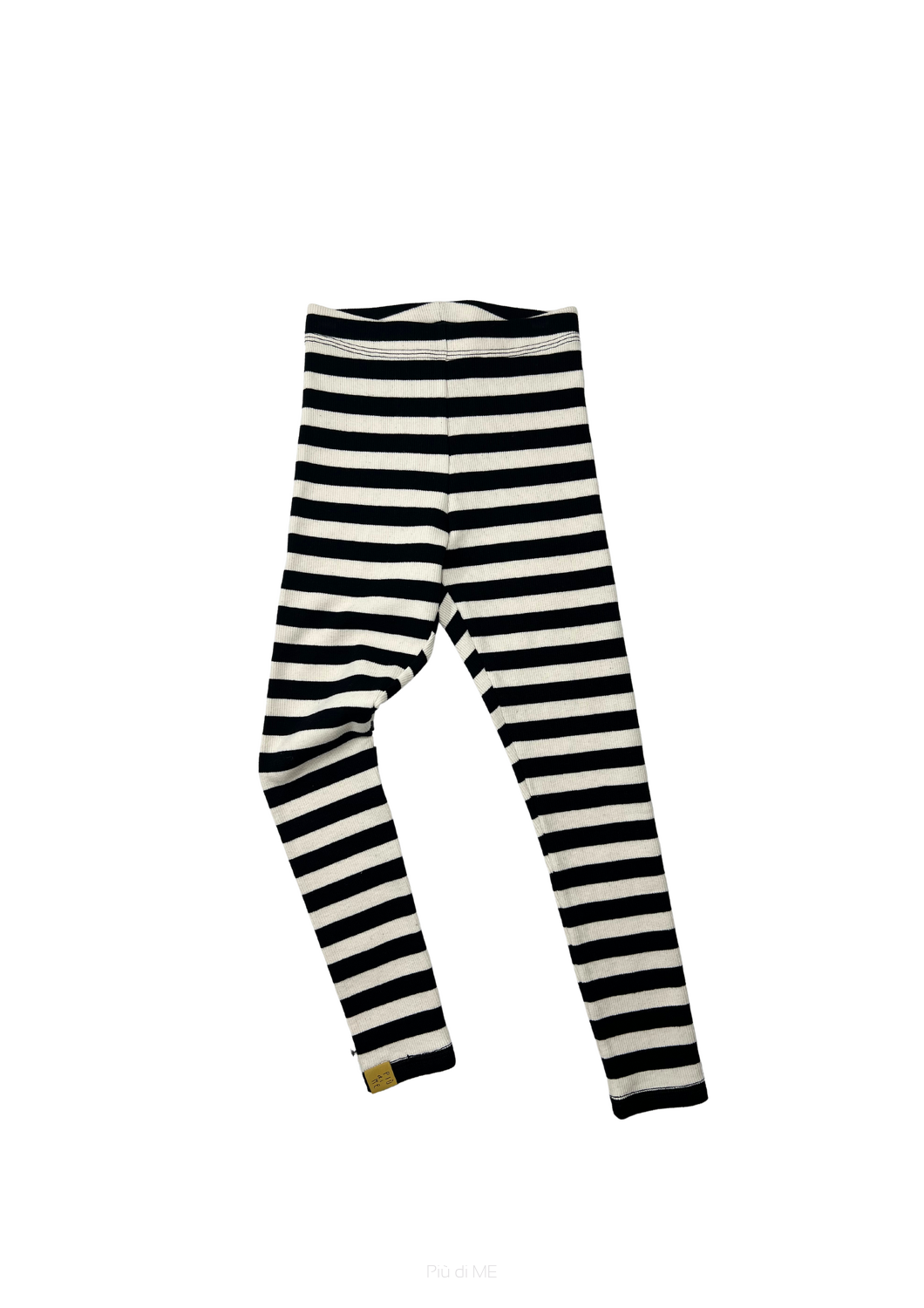 028-25 LEGGINGS WELT - BLACK & WHITE STRIPES