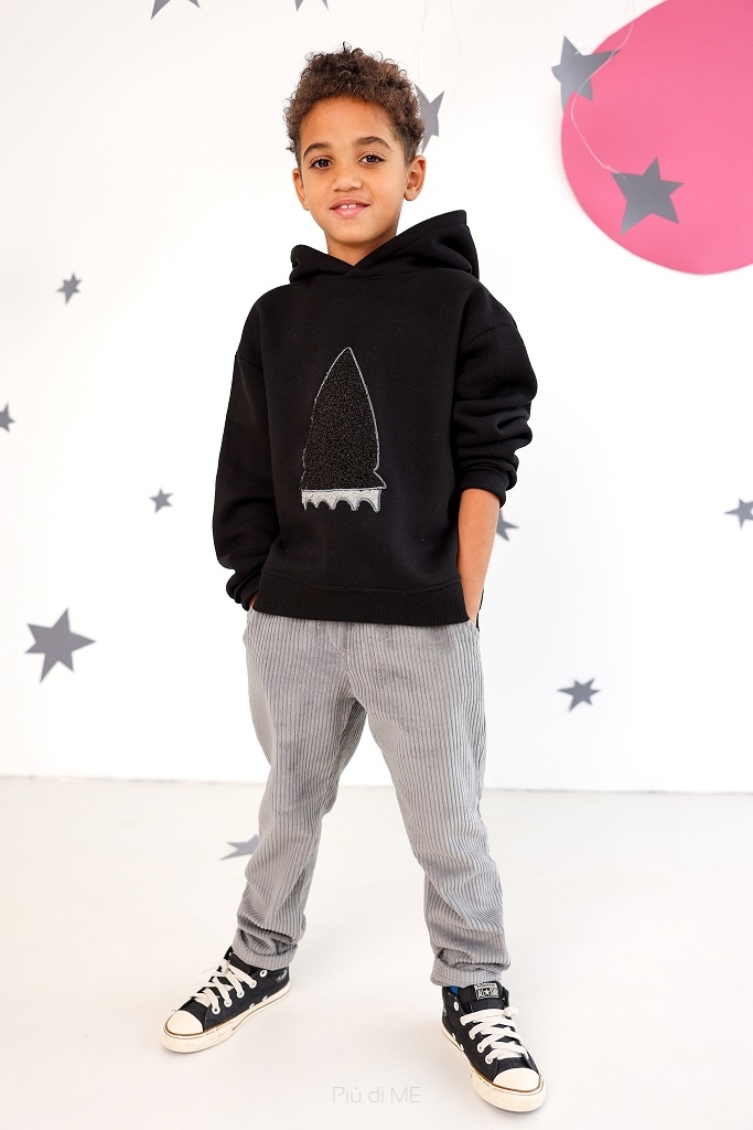 256-24	HOODIE GALAXY WINTER  / ROCKET - BLACK