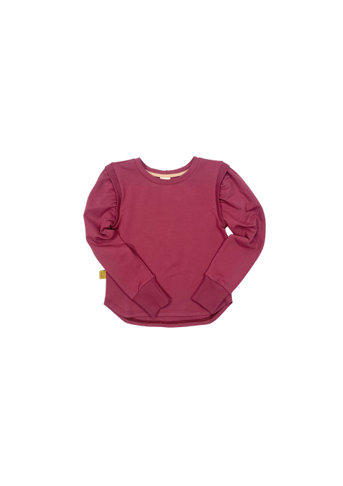 217-24  LONGSLEEVE BASIC  "PUFF" / CHERRY RED