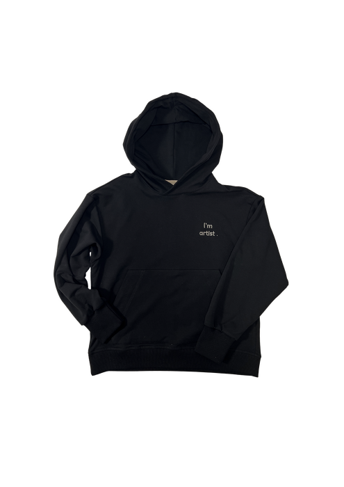 052-25 HOODIE ARTIST  - BLACK