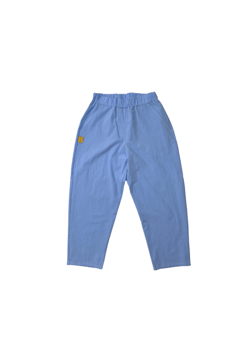 034-25 TROUSERS - TONED BLUE ( 100% COTTON )