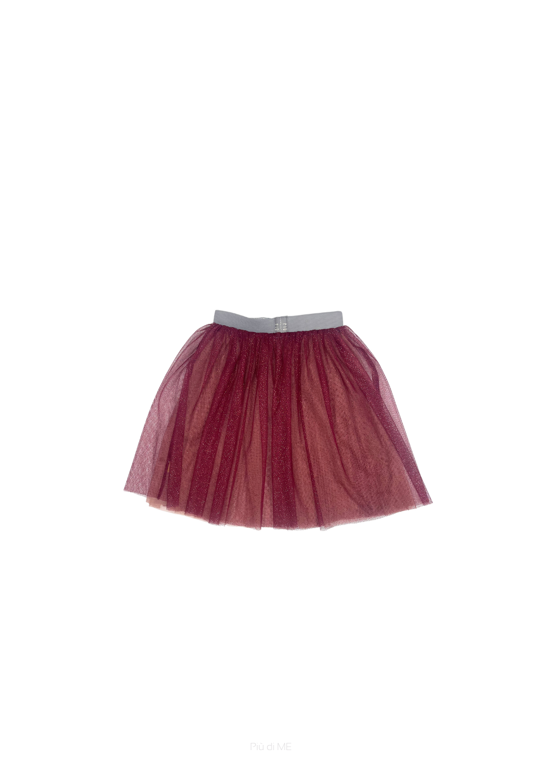 210-24  TULLE SKIRT -PINK & CHERRY RED