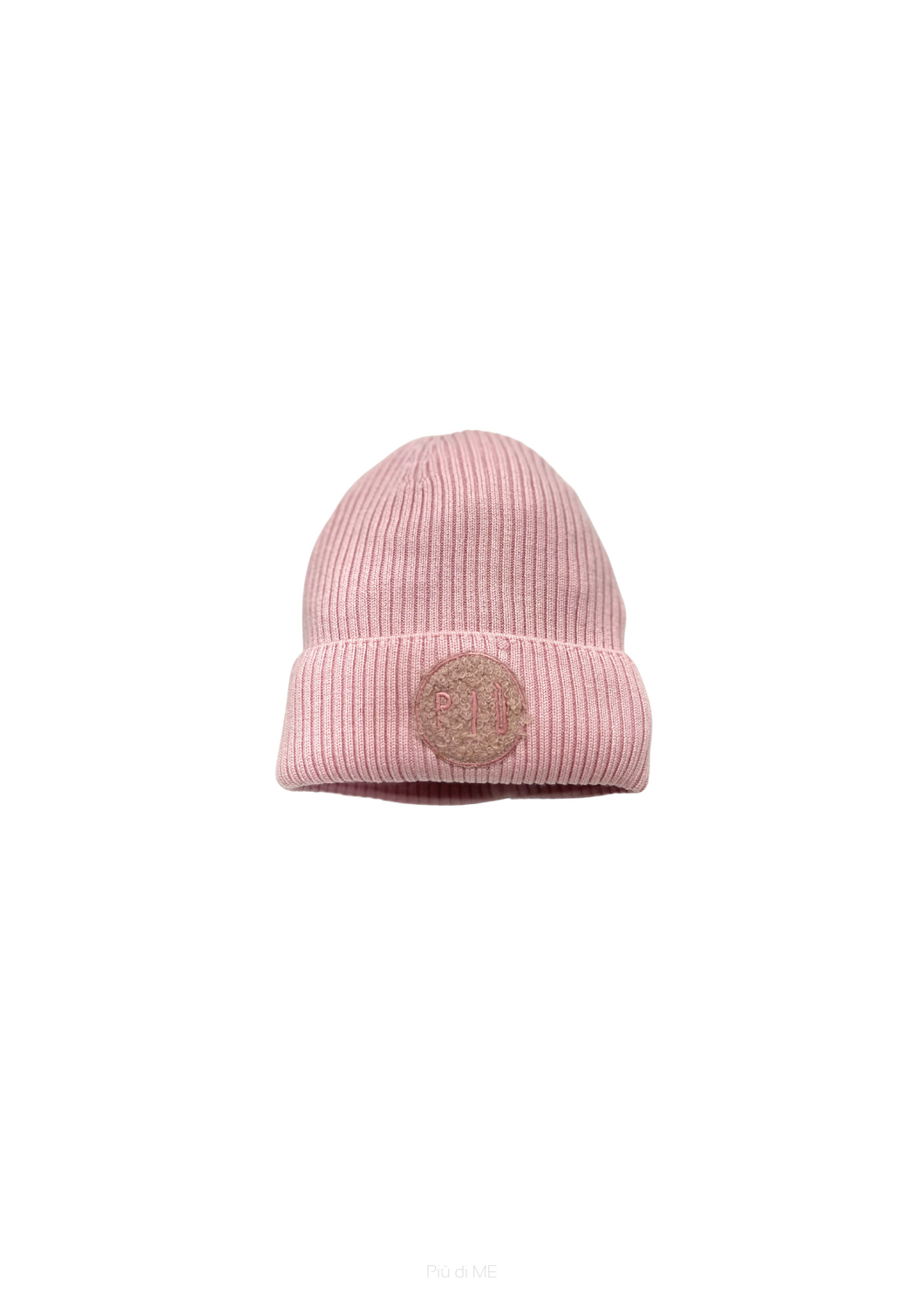 302-24	BEANIE ,, PIU ''/ PINK / 100% WOOL