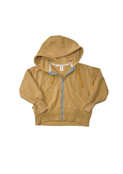 058-25 "MORE THAN ME " HOODIE ZIP - OCHRE