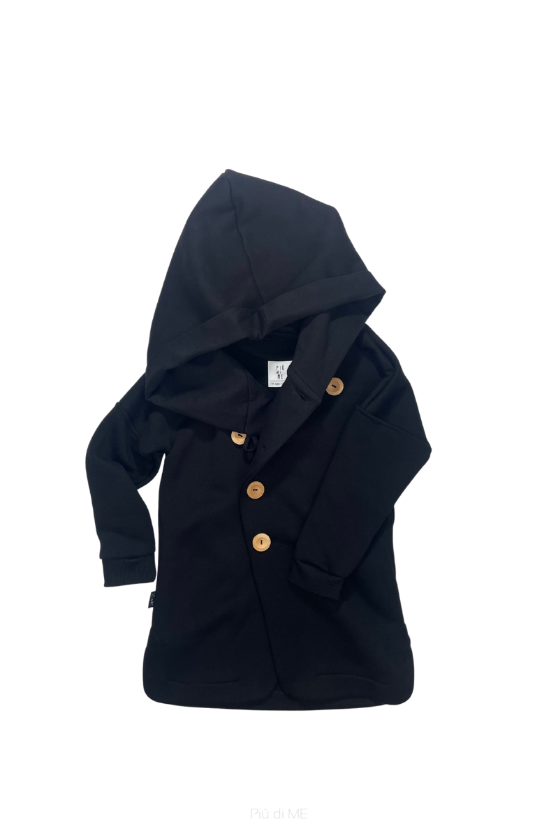 150-23 COAT SECRET MONK / BLACK