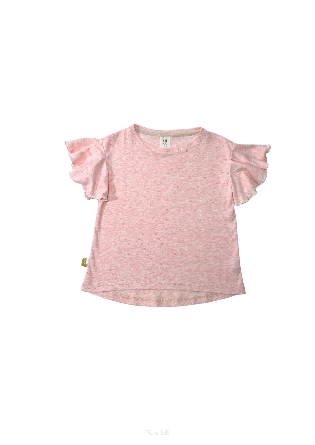 013-25 T-SHIRT OPENWORK -PINK MELANGE