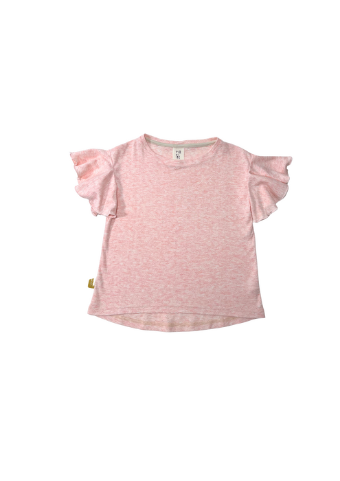 013-25 T-SHIRT OPENWORK -PINK MELANGE