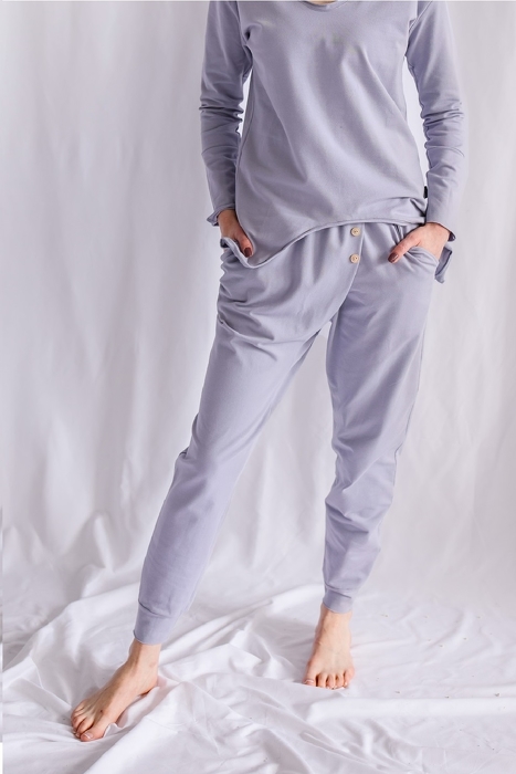0158-22 WOMAN TROUSERS / LILA