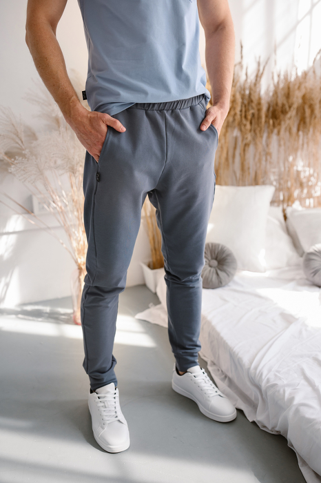 0166-22 MEN TROUSERS / ANTHRACITE  