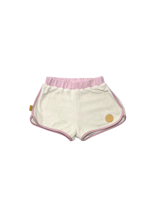 038-25 SHORT FROTE - CREAM & PINK