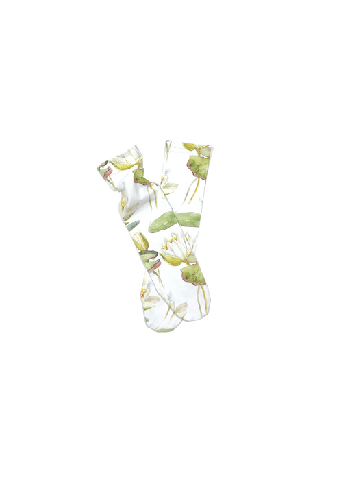 125-22 KNEE SOCKS / LOTUS FLOWER