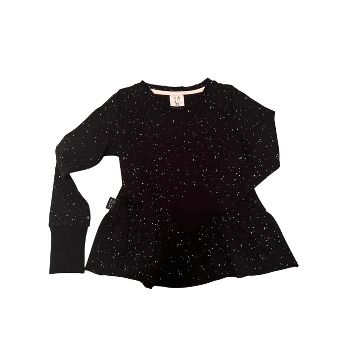 210*-22 LONGSLEEVE GIRL / AURORA BOREALIS - BLACK