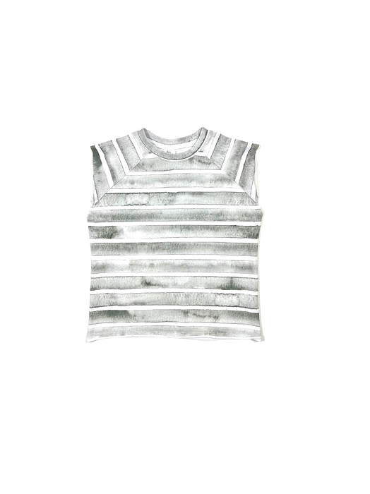 108*-22 TOP / WATER COLOR STRIPES
