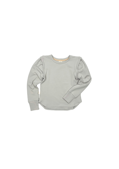 216-24 LONGSLEEVE BASIC "PUFF" / GRAY