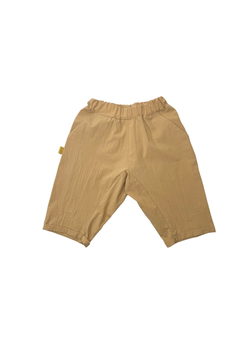 084-25 HAREM SHORTS - OCHRE   ( 100% COTTON )