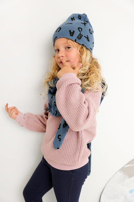 263-25 BEANIE / BLUE LETTERS
