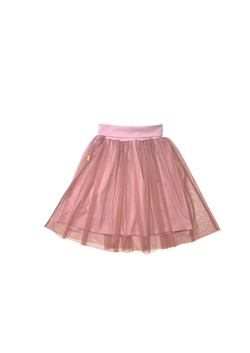 030-25 TULLE SKIRT -PINK & & PINK POWDER