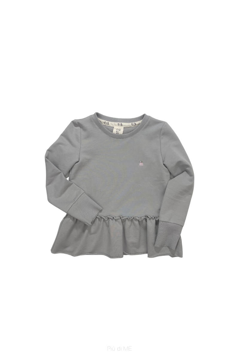 115-23 RUFFLED BLOUSE - InCommon  / GRAY