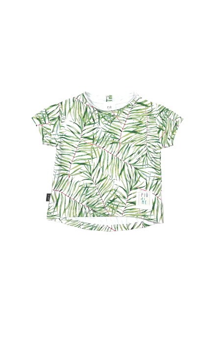 063-22  T-SHIRT /  BAMBOO LEAVES