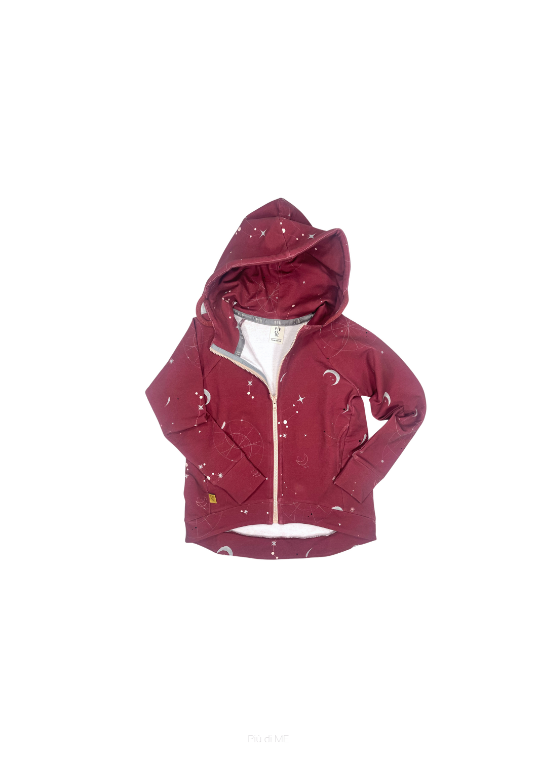 239-24	HOODIE ZIP  CONSTELLATION / CHERRY RED 