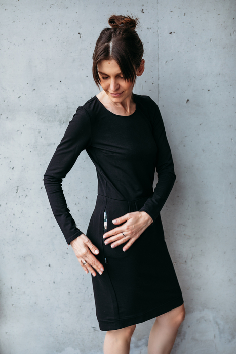 158-20 DRESS / black WOMAN 
