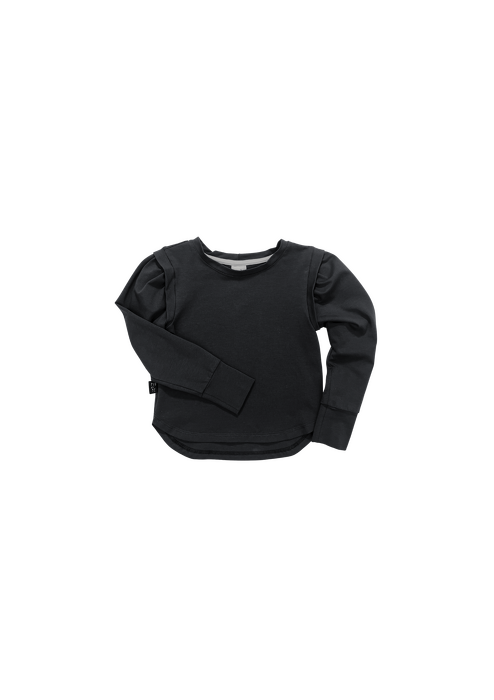 217*-24  LONGSLEEVE BASIC  "PUFF" / BLACK